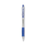 Pilot EasyTouch Ballpoint Pen, Retractable, Medium 1 mm, Blue Ink, Clear Barrel, Dozen