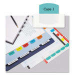 Redi-Tag Laser Printable Index Tabs, 1/5-Cut, Assorted Colors, 1.13" Wide, 100/Pack (RTG33120) View Product Image