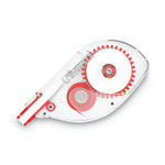 Universal Side-Application Correction Tape, Transparent Red Applicator, 0.2" x 393", 6/Pack (UNV75610) View Product Image