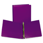 Samsill Earth's Choice Plant-Based Durable Fashion View Binder, 3 Rings, 1" Capacity, 11 x 8.5, Purple, 2/Pack