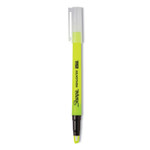 Sharpie Clearview Pen-Style Highlighter, Fluorescent Yellow Ink, Chisel Tip, Yellow/Black/Clear Barrel, 3/Pack