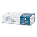 Inteplast Group Embossed Polyethylene Disposable Gloves, Large, Powder-Free, Clear, 500/Box, 4 Boxes/Carton