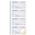 Adams Multipart Money/Rent Receipt Book, Two-Part Carbonless, 4.75 x 2.75, 4 Forms/Sheet, 200 Forms Total