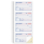 Adams 2-Part Receipt Book, Two-Part Carbonless, 4.75 x 2.75, 4 Forms/Sheet, 200 Forms Total (ABFSC1152) View Product Image