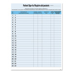 Tabbies HIPAA Labels, Patient Sign-In, 8.5 x 11, Blue, 23/Sheet, 125 Sheets/Pack (TAB14541) View Product Image