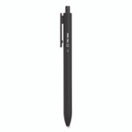 TRU RED Quick Dry Gel Pen, Retractable, Fine 0.5 mm, Black Ink, Black Barrel, 5/Pack