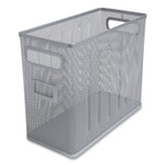 TRU RED Wire Mesh Box-Style Vertical Document Organizer, 1 Section, Letter-Size, 5.79 x 12.4 x 10.16, Silver