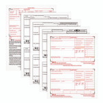 Adams 4-Part W-2 Tax Forms with Tax Forms Helper, Fiscal Year: 2024, Four-Part Carbonless, 8.5 x 5.5, 2 Forms/Sheet, 50 Forms Total