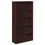 HON 10500 Series Laminate Bookcase, Five-Shelf, 36w x 13.13d x 71h, Mahogany (HON105535NN) View Product Image