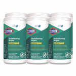 Clorox Disinfecting Wipes, 1-Ply, Fresh Scent, 7 x 8, White, 75/Canister, 6 Canisters/Carton