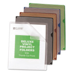 C-Line Deluxe Vinyl Project Folders, Letter Size, Assorted Colors, 35/Box