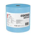WypAll Power Clean X80 Heavy Duty Cloths, Jumbo Roll, 12.4 x 12.2, Blue, 475/Roll