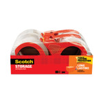 Scotch Storage Tape with Dispenser, 3" Core, 1.88" x 38.2 yds, Clear, 4/Pack (MMM3650S4RD) View Product Image