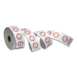 Iconex Tamper Seal Label, 1.88 x 6, Red/White, 500/Roll, 4 Rolls/Carton (ICX90232497) View Product Image