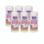 Motsenbocker's Lift-Off Dry Erase Cleaner Wipes, Cloth, 7 x 12, 40/Canister, 6 Canisters/Carton