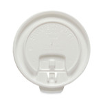 SOLO Lift Back and Lock Tab Cup Lids for Foam Cups, Fits 10 oz Trophy Cups, White, 2,000/Carton (SCCDLX10R) View Product Image