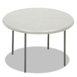 Iceberg IndestrucTable Classic Folding Table, Round, 48" x 29", Platinum (ICE65243) View Product Image