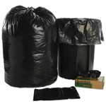 AbilityOne 8105015173668, SKILCRAFT Recycled Content Trash Can Liners, 60 gal, 1.5 mil, 38" x 58", Black/Brown, 20/Box (NSN5173668) View Product Image