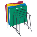 Lorell Vertical File, Wire, 8 Divider, 8"x10-3/8"x11-7/8", BK (LLR80632) View Product Image