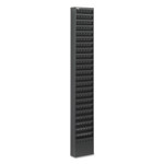Safco Steel Magazine Rack, 23 Compartments, 10w x 4d x 65.5h, Black