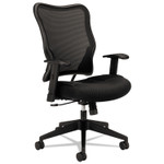 HON VL702 Mesh High-Back Task Chair, Supports Up to 250 lb, 18.5" to 23.5" Seat Height, Black