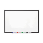 Quartet Classic Series Porcelain Magnetic Dry Erase Board, 36 x 24, White Surface, Black Aluminum Frame (QRT2543B) View Product Image