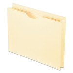 Pendaflex Smart Shield Reinforced File Jackets, Straight Tab, Letter Size, Manila, 50/Box