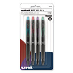 uniball 207 BLX Series Gel Pen, Retractable, Medium 0.7 mm, Assorted Ink and Barrel Colors, 4/Pack (UBC1838182) View Product Image