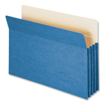 Smead Colored File Pockets, 3.5" Expansion, Legal Size, Blue