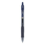 Pilot G2 Premium Gel Pen, Retractable, Fine 0.7 mm, Navy Blue Ink, Smoke Barrel, Dozen (PIL31187) View Product Image