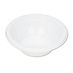 Tablemate Plastic Dinnerware, Bowl, 5 oz, White, 125/Pack
