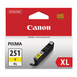Canon 6451B001 (CLI-251XL) ChromaLife100+ High-Yield Ink, 695 Page-Yield, Yellow View Product Image