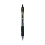 Pilot G2 Premium Gel Pen, Retractable, Bold 1 mm, Black Ink, Smoke/Black Barrel, Dozen
