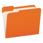 Pendaflex Double-Ply Reinforced Top Tab Colored File Folders, 1/3-Cut Tabs: Assorted, Letter Size, 0.75" Expansion, Orange, 100/Box (PFXR15213ORA) View Product Image