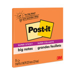 Post-it Notes Super Sticky Big Notes, Unruled, 11 x 11, Orange, 30 Sheets