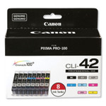 Canon 6384B007 (CLI-42) ChromaLife100+ Ink, Black/Cyan/Gray/Light Gray/Magenta/Photo Cyan/Photo Magenta/Yellow View Product Image