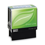 COSCO 2000PLUS Green Line Message Stamp, Copy, 1.5 x 0.56, Blue