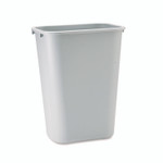 Rubbermaid Commercial Deskside Plastic Wastebasket, 10.25 gal, Plastic, Gray