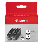 Canon 0628B009 (PGI-5BK) ChromaLife100+ Ink, Black, 2/Pack View Product Image
