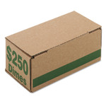 Iconex Corrugated Cardboard Coin Storage with Denomination Printed On Side, 8.06 x 3.31 x 3.19,  Green