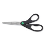 Westcott KleenEarth Scissors, 8" Long, 3.25" Cut Length, Straight Black Handle View Product Image