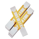 Iconex Color-Coded Kraft Currency Straps, $10 Bill, $1000, Self-Adhesive, 1000/Pack