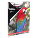 Innovera High-Gloss Photo Paper, 10 mil, 8.5 x 11, High-Gloss White, 50/Pack