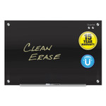 Quartet Infinity Magnetic Glass Marker Board, 36" x 24", Black Surface