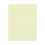 Universal Glue Top Pads, Wide/Legal Rule, 50 Canary-Yellow 8.5 x 11 Sheets, Dozen (UNV22000) View Product Image