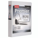 Cardinal Premier Easy Open ClearVue Locking Slant-D Ring Binder, 3 Rings, 2" Capacity, 11 x 8.5, White