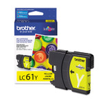Brother LC61Y Innobella Ink, 325 Page-Yield, Yellow