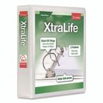 Cardinal XtraLife ClearVue Non-Stick Slant-D Ring Binder, 3 Rings, 2" Capacity, 11 x 8.5, White