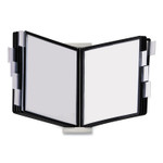 Durable InstaView Expandable Desktop Reference System, 10 Panels, Black Borders