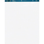 Business Source Easel Pad, 27"x34", 50 Sheets, 1" Quad, 4/CT, White (BSN38589) View Product Image